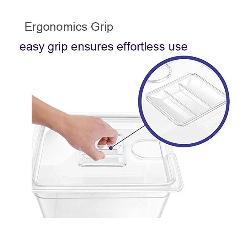 25L BPA-vrije Sous Vide Kookcontainer met Deksel - Hittebestendig voor Precieze Maaltijden op Lage Temperatuur (Past op de meeste dompelcirculators)