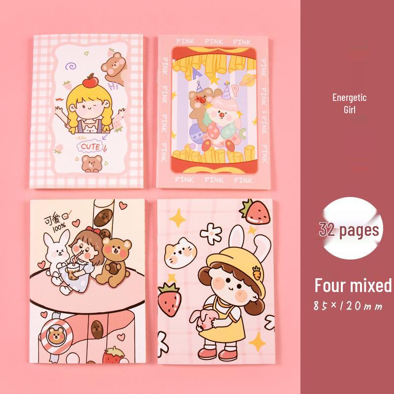 Compact Cute Softcover Mini Notepad for Students and Office Use