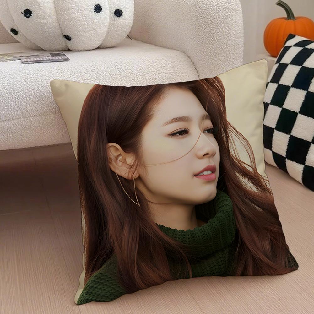 actor fresh PPark Shin Hye Cushion Cover Throw Pillow Cover Hidden Button Durable Polyester Chair Cushion