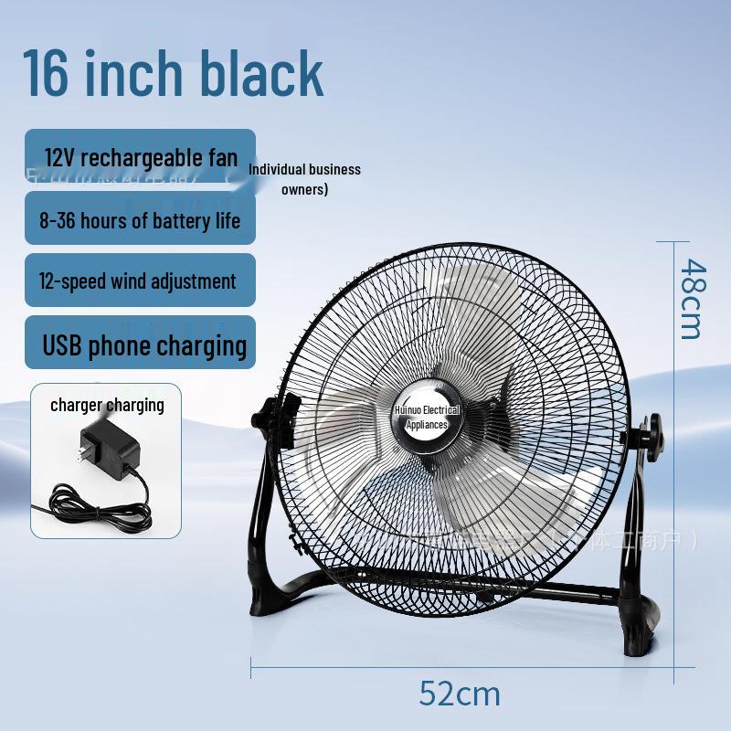 Pārnēsājams saules enerģijas grīdas ventilators kempingam