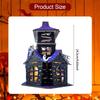 Halloween Haunted House DIY Kit Wooden Castle Creepy Home Decor Puzzle Toys Table Sign for Indoor