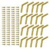 30 Sets Gold Hinges 90 Degree Metal Hinges with Screws Corrosion Resistant Hinges Upgrades for Jewelry Boxes & Cabinets