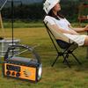 Hand Crank Emergency Radio 20000mAh Solar Powered Radio with Flashlight Reading Lamp SOS Alarm for Outdoor Camping and Emergency