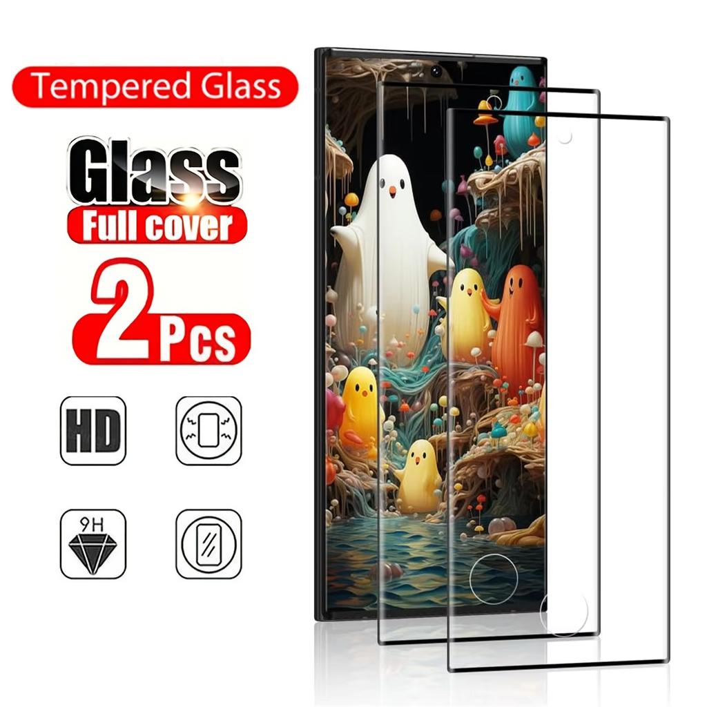 2pcs Fingerprint Unlocking Tempered Glass For Samsung Galaxy S26 S25 Edge S24 S23 Ultra S22 S21 S20 FE S10 S9 S8 Note 20 Ultra 5G Screen Protector