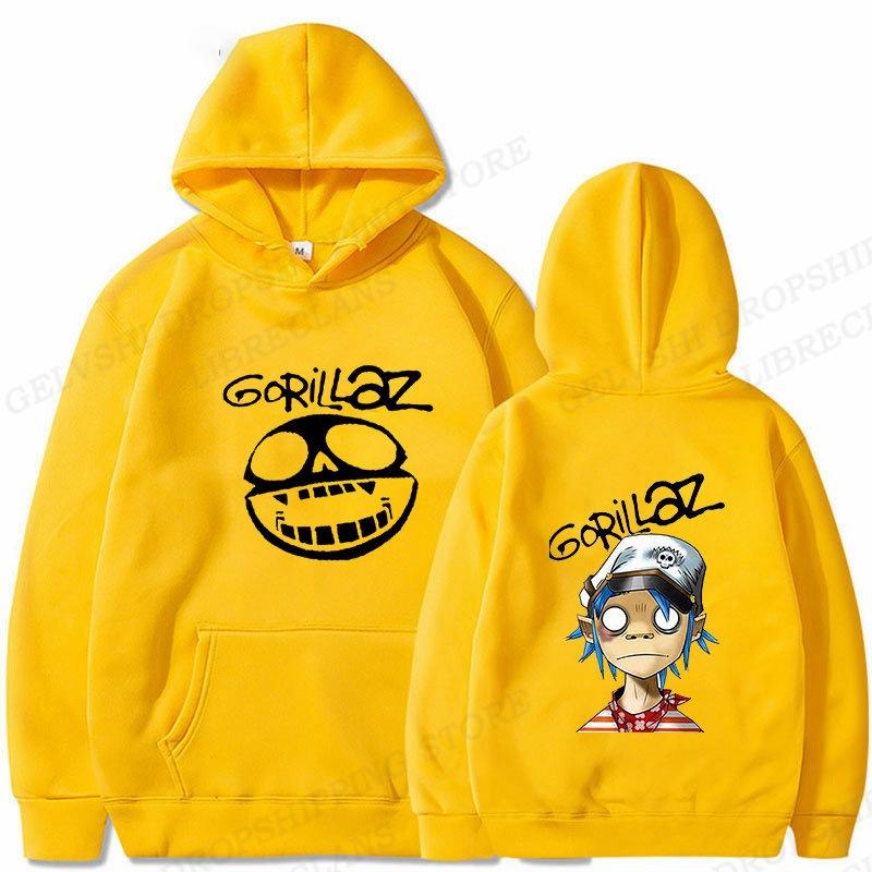 Rock Band Gorillaz Hoodie Men Fashion Hoodie Kids Hip Hop