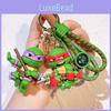 2024 Ninja Turtles Silicone Keychain Cute Cartoon Figure Creative Key Ring Accessory