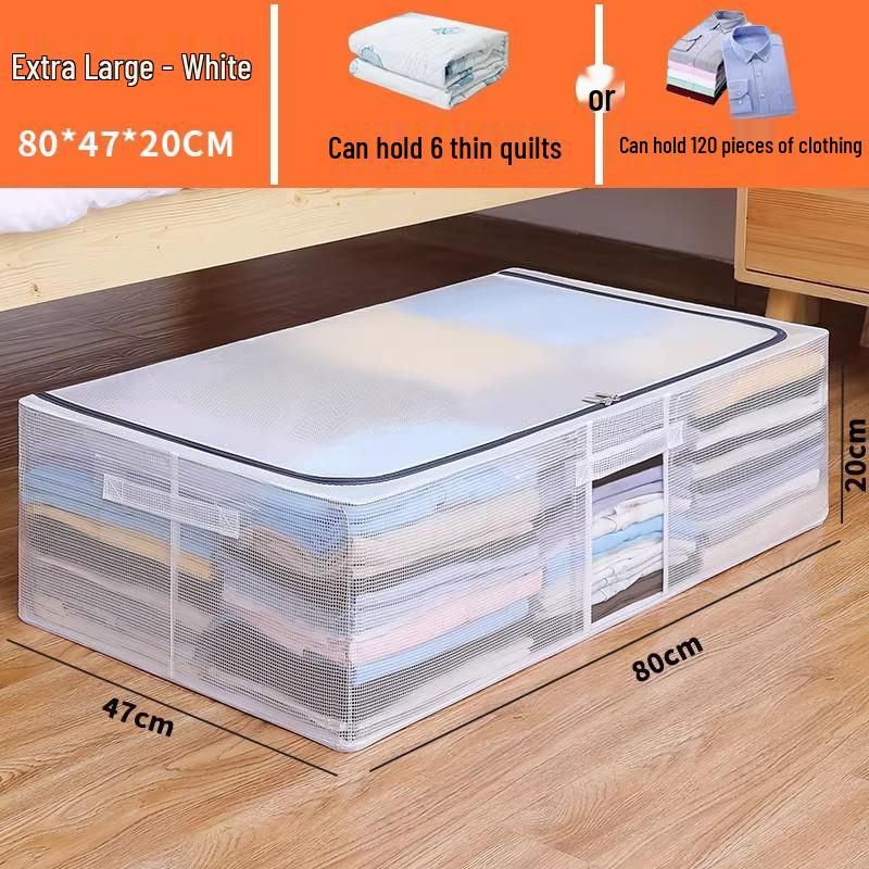Under-Bed Oxford Cloth Storage Box for Clothes and Quilts
