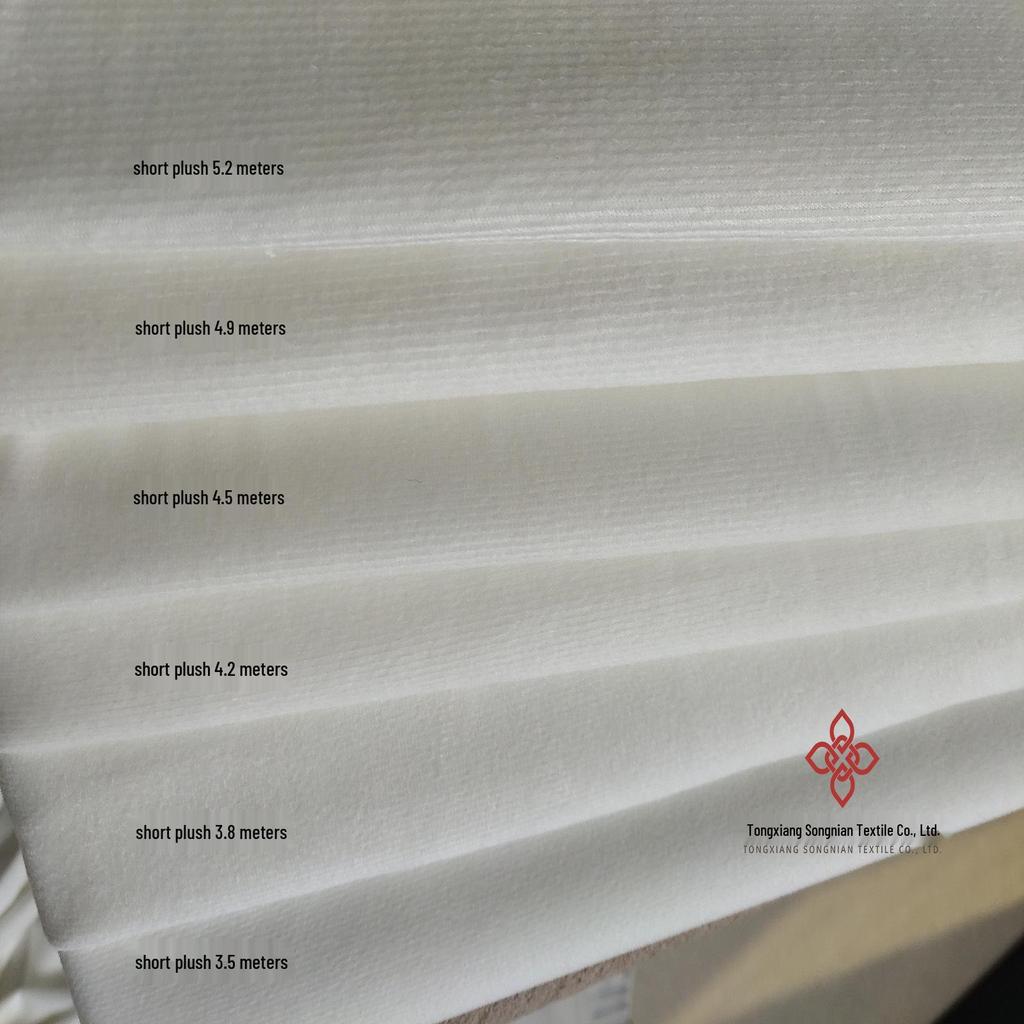 In Stock! White Ultra-Soft Plush Pillowcase Cushion, 0.5 Pile Height, 4.2m, Digital Print Fabric