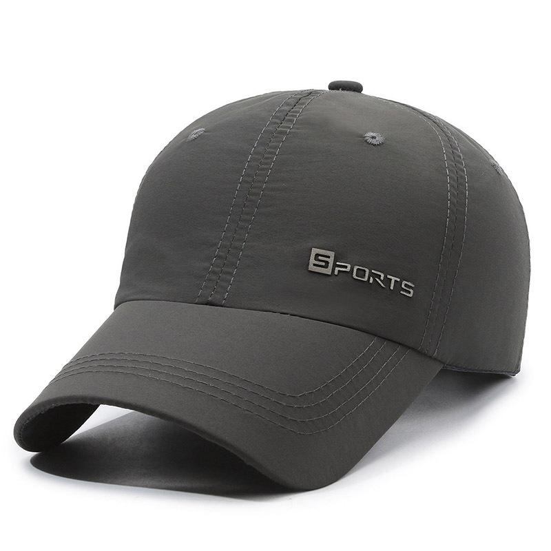 

Летняя шляпа с буквенным принтом, бейсболка, мужская уличная дышащая быстросохнущая солнцезащитная шляпа, солнцезащитный козырек, шляпа для рыбалки, козырек темно-серого