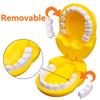1 children's dentist toy set, giraffe brushing model, educational dental casting toy, removable mouth with teeth, PP material