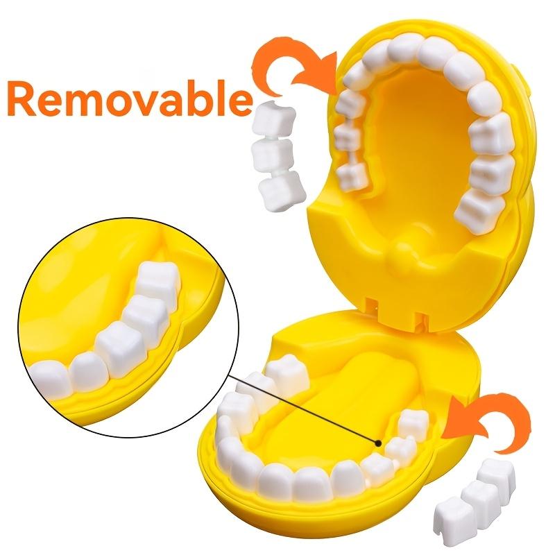 1 children's dentist toy set, giraffe brushing model, educational dental casting toy, removable mouth with teeth, PP material