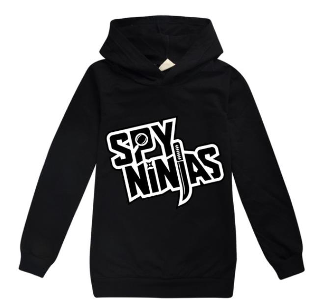 Nye Spy Ninjas Børnetøj Bomuld Hættetrøje Streetwear Sweatshirt Tegneserie Pullover Hip Hop Teenager Drenge Piger Tøj