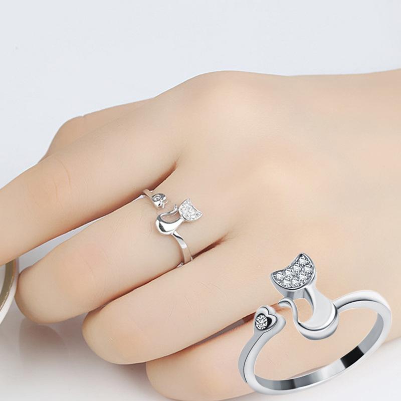 NEW 925 Sterling Silver AAA Zircon Rings For Women Love Heart Engagement Wedding Ring Luxury Charm Fashion Jewelry Party Gift
