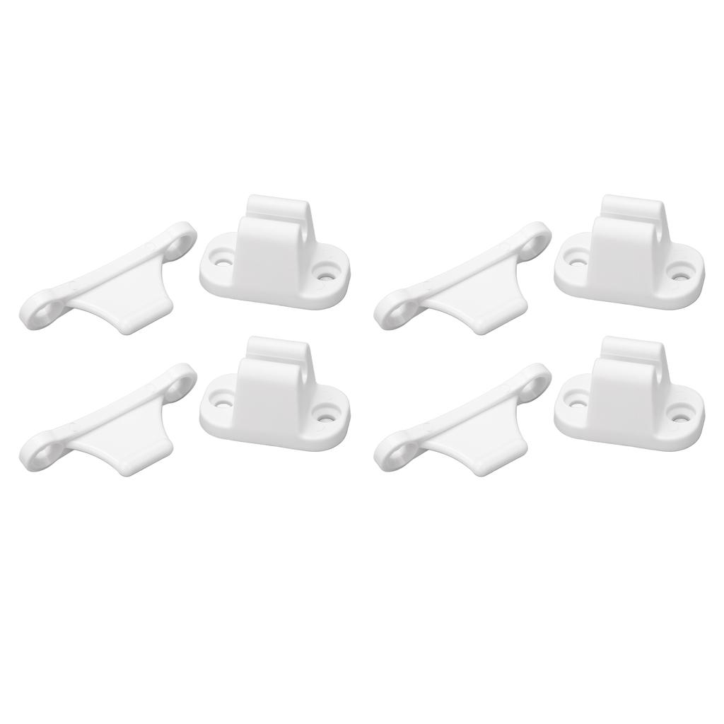 4 Set RV Door Holders Multifunctional Keep Door Open Rust Proof Camper Door Stops for Caravan Boat White