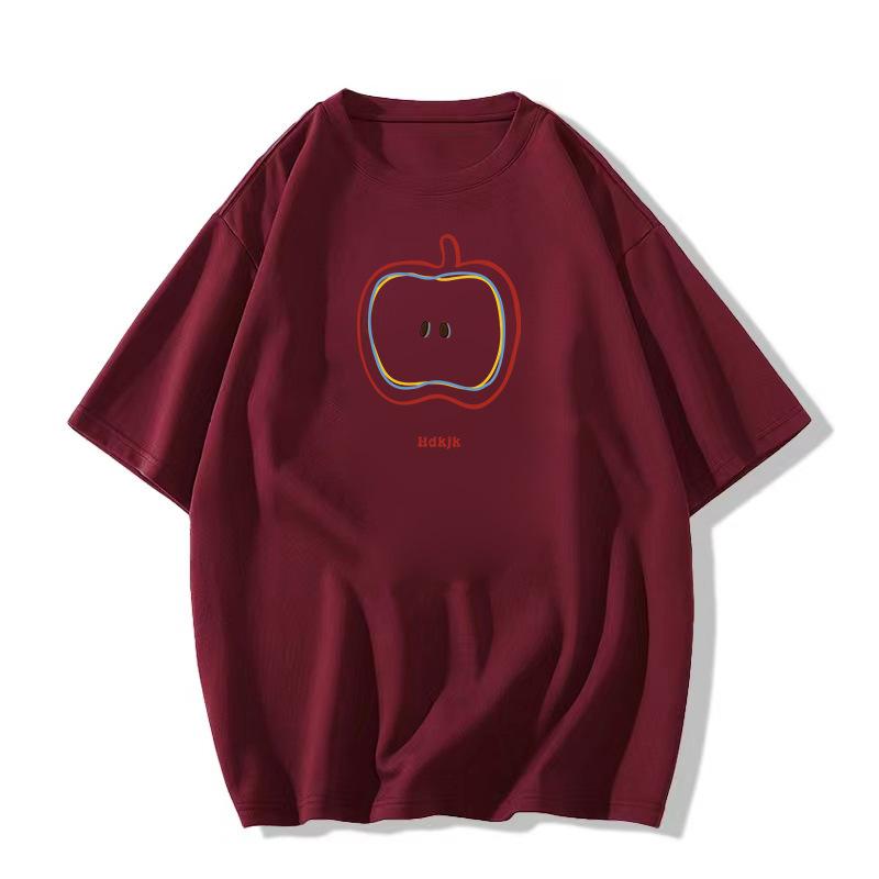 Yellow Cotton Short-sleeved T-shirt Women's Summer New Design Sense Niche Student Loose Half-sleeved Small Top