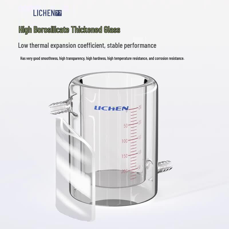LICHEN Double-Layer Jacketed Glass Reactor Beaker