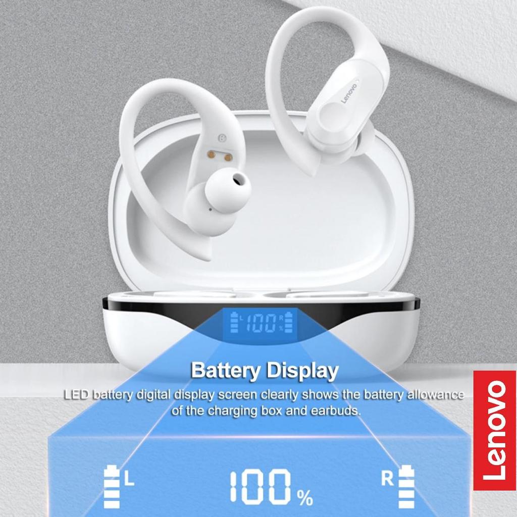 Lenovo LP75 TWS Sports Earphones Bluetooth 5.3 Wireless Headphones Waterproof HiFi Stereo Noise Reduction Earbuds with Mics