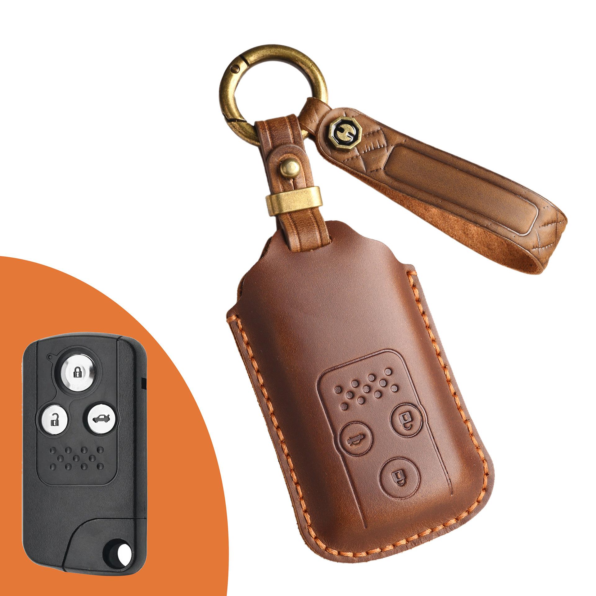 

Retro key cover for Honda Accord 11/12/13 old car special leather protective clasp