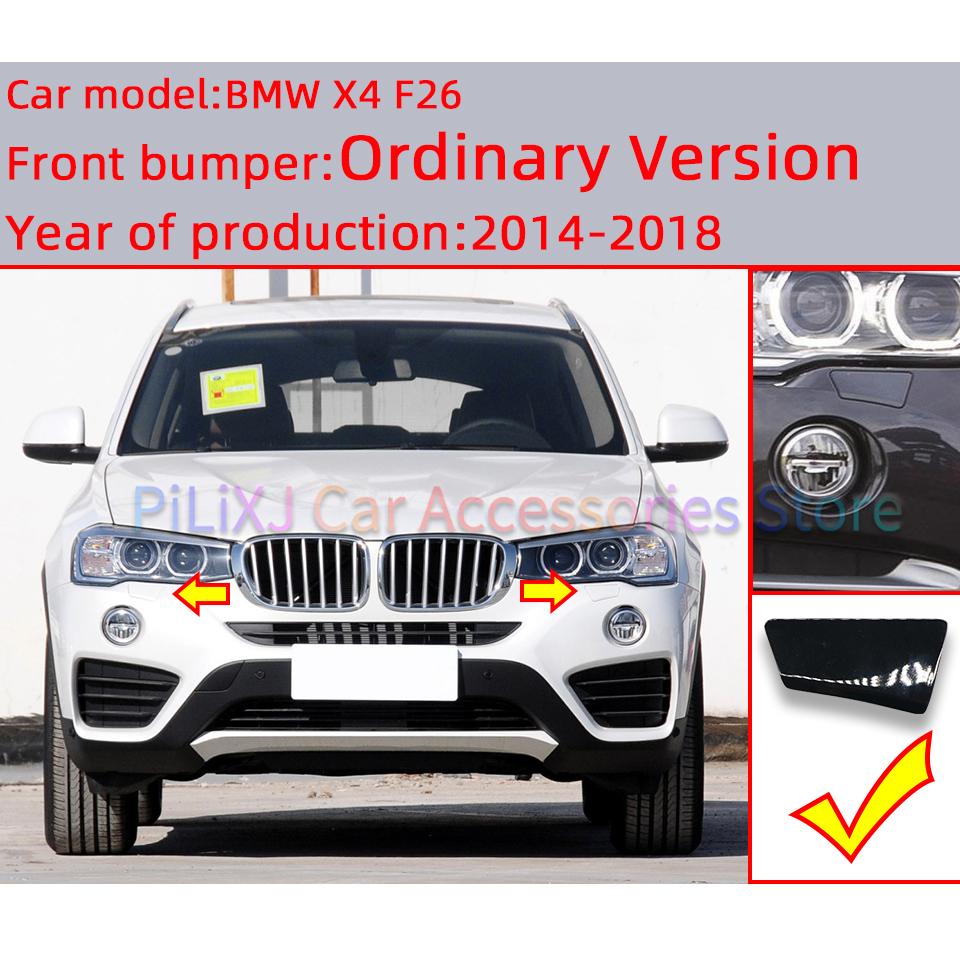 Car Accessories Front Bumper Headlight Washer Nozzle Cover For BMW X4 F26 2014-2018 Trim Lid Sprayer Shell Cap #51117389892
