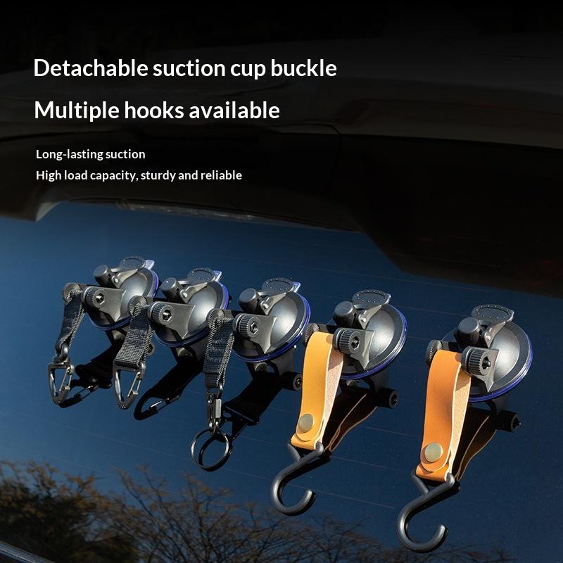 4 Pcs Car Tent Suction Cups Outdoor Camping Rope Powerful Suction Cup Buckle Side Tarps Tent Suckers Anchor Securing Hook