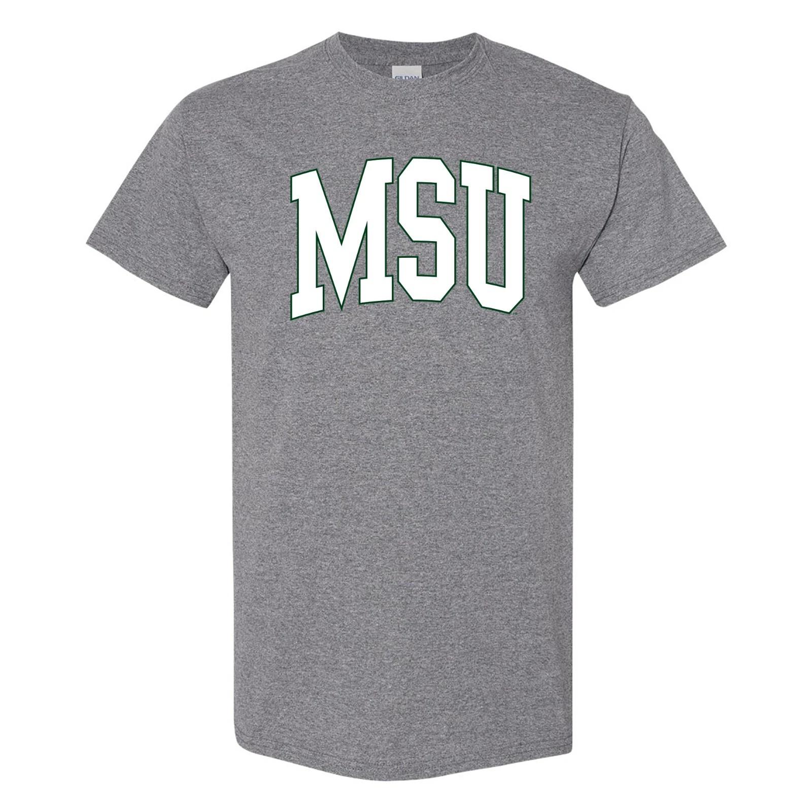Michigan State Spartans Mega Arch - NCAA University Short Sleeve T-Shirt S