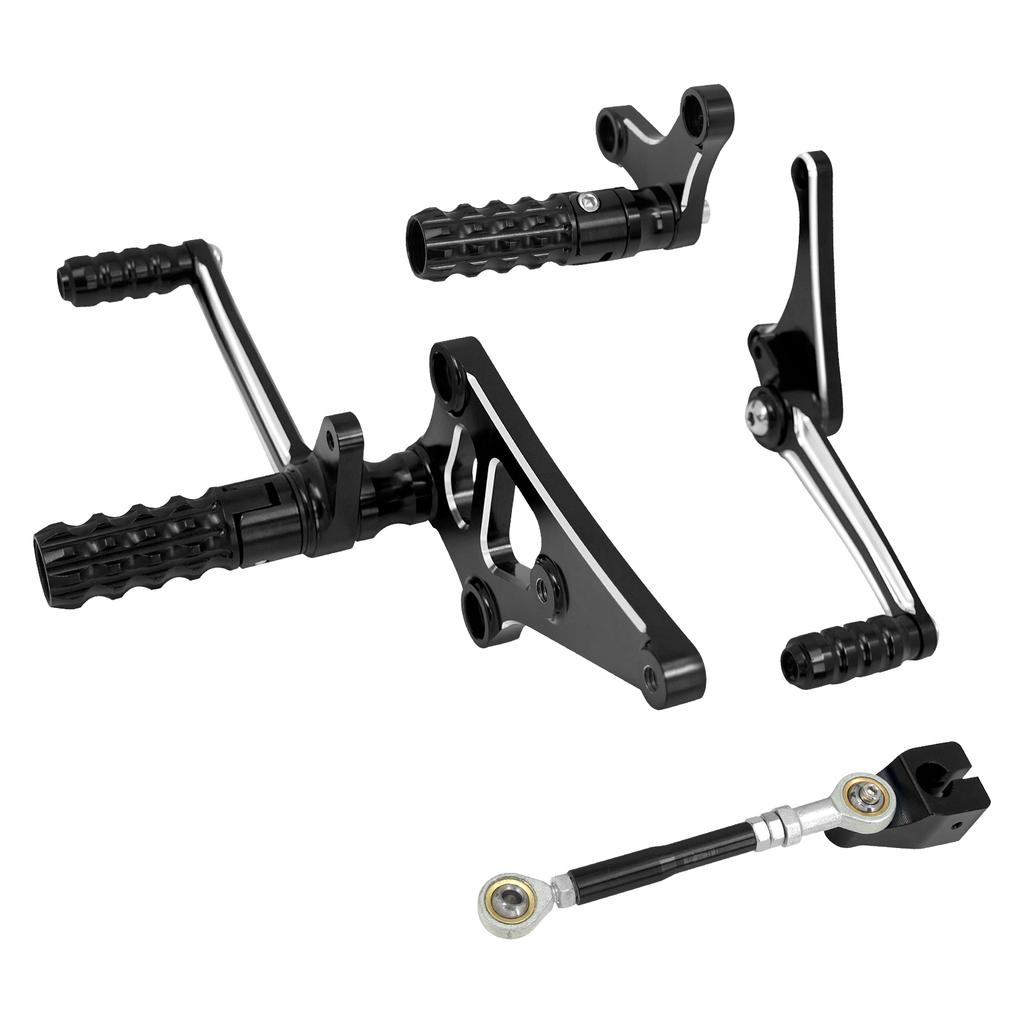 Motorcycle Backward Foot Control Kit Rear Pedal Shifter Heel Toe Shift Lever Footrest for Harley Sportster XL 883 1200 2014-2022