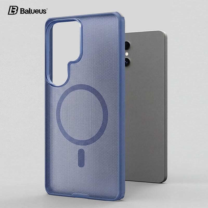 Hülle Für Samsung Galaxy S26 Ultra S25 S24 Für MagSafe Magnetisch Mattes Partikel Transparentes Acryl Hautgefühl Harte Rückseite