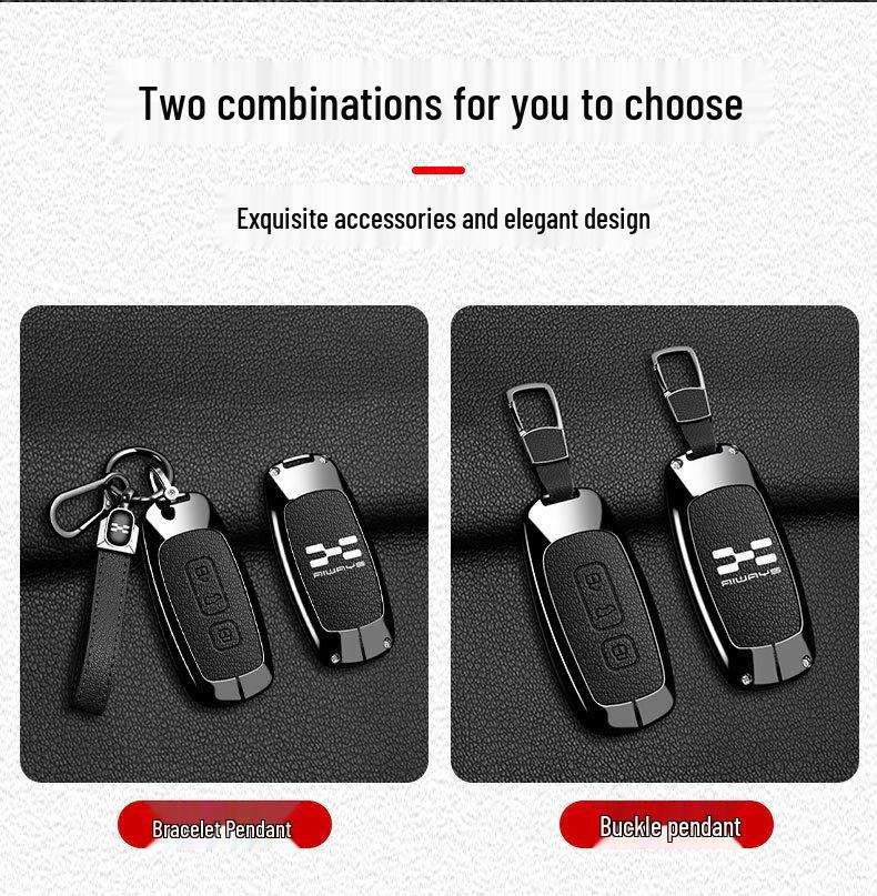 2024-2025 Arcfox U5/U6 Key Case: New Energy Vehicle Protective Shell with Remote Control Metal Buckle for Men and Women.