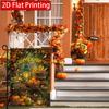 2D Flat, 2D Flat Autumn Thanksgiving Pumpkin Bird Garden Flag_1 (1)- Outdoor Garden Flag Double-sided Home Decoration Courtyard Decoration Outdoor Dec