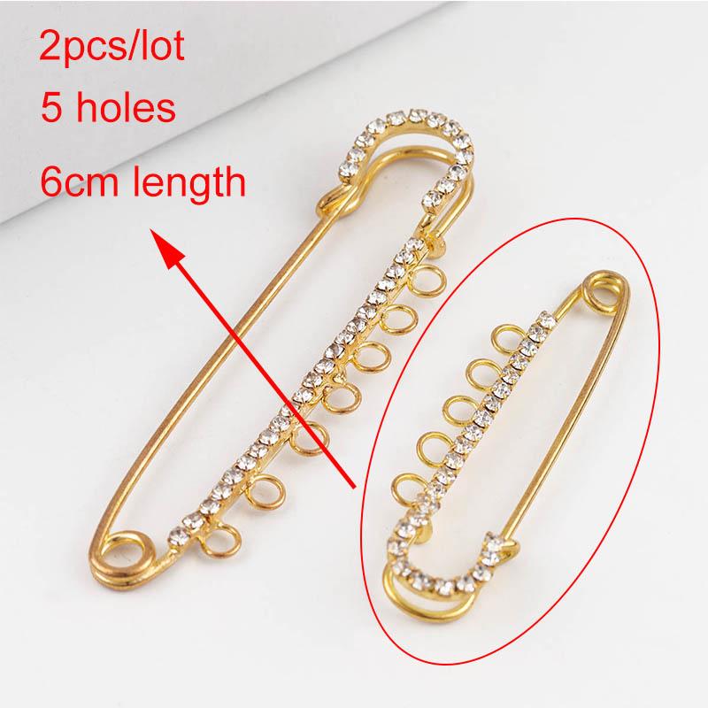 Louleur High Quality Big Large Long Wedding Brooch Safety Pins Needles for Women DIY Brooch Pins Jewelry Making Findings