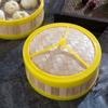 Vaporiera in bambù naturale multi-dimensione per ravioli con coperchio Griglia per la cottura a vapore domestica Cesto per riso Dim Sum Accessori per la cucina