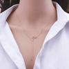 New Minimalist Pendant Women's Necklaces Cross Leaf Silver Color Knot Design Female Neck Jewelry Infinity Multilayers Collares