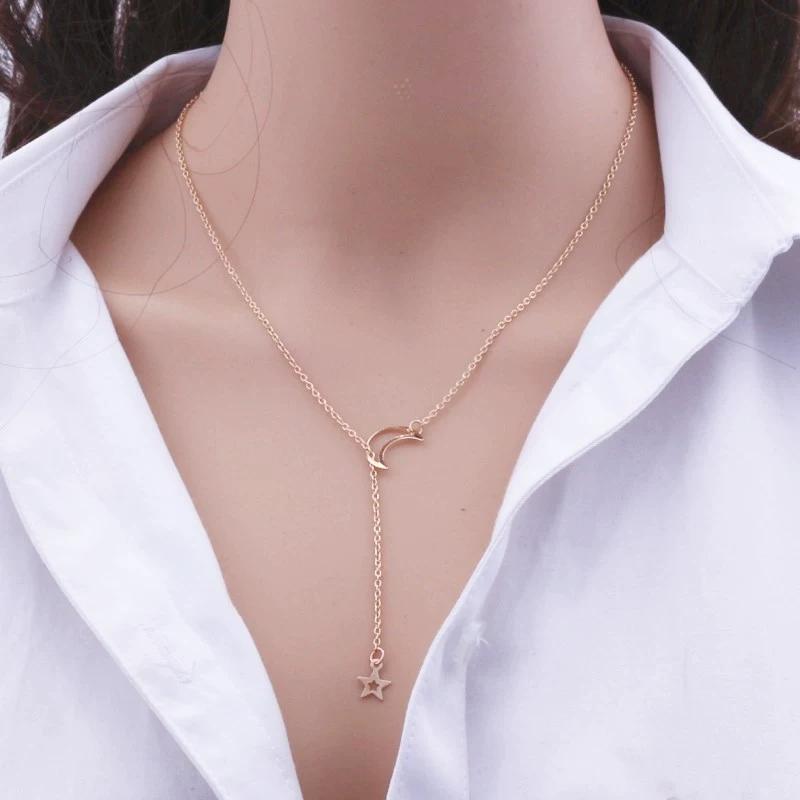 New Minimalist Pendant Women's Necklaces Cross Leaf Silver Color Knot Design Female Neck Jewelry Infinity Multilayers Collares