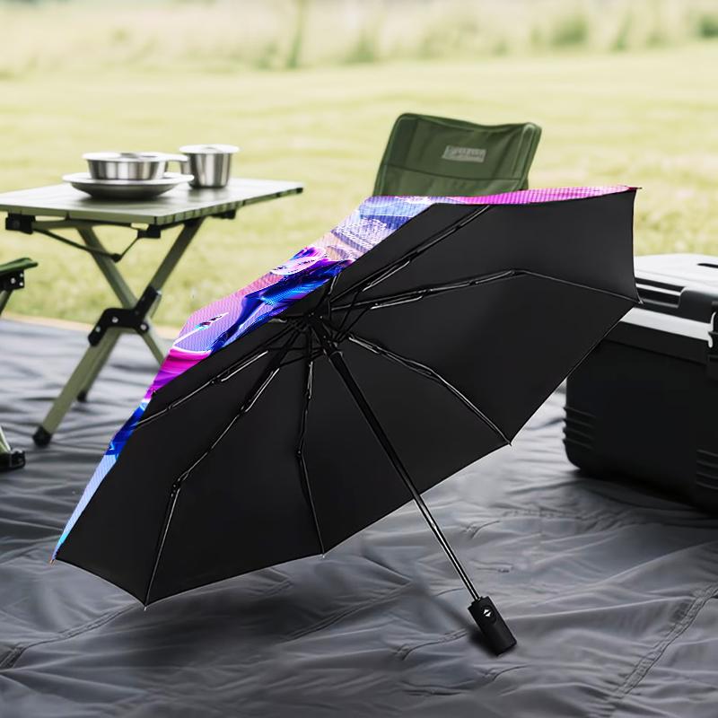 K-pop Heroes In Action Umbrella Folding umbrella, automatic umbrella 8-Frame for Travel, camping Use Gift for Halloween Christmas