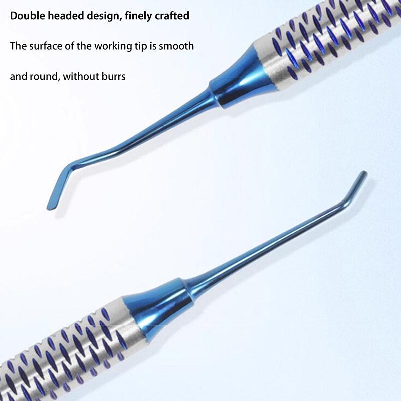 6Pcs Dental Composite Resin Filling Spatula Double Heads Mixing Carving Spatula Titanium Plated Head Filler