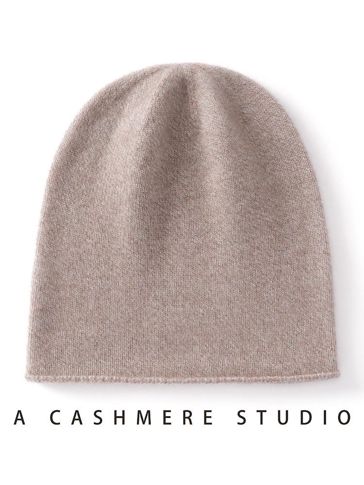 % Cappelli in Cashmere Intrecciato a Coste Caldo Senza Cuciture Linea Singola da Uomo e Donna