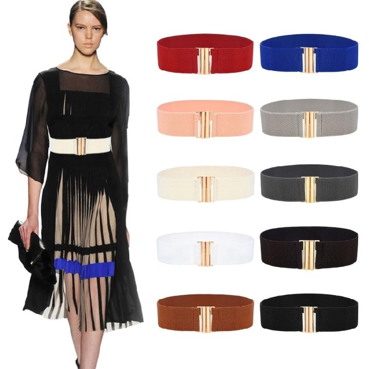 Hot Girl Belt Elegant Wide Waist Belt for Jeans Dresse Club Bar Woven Belt