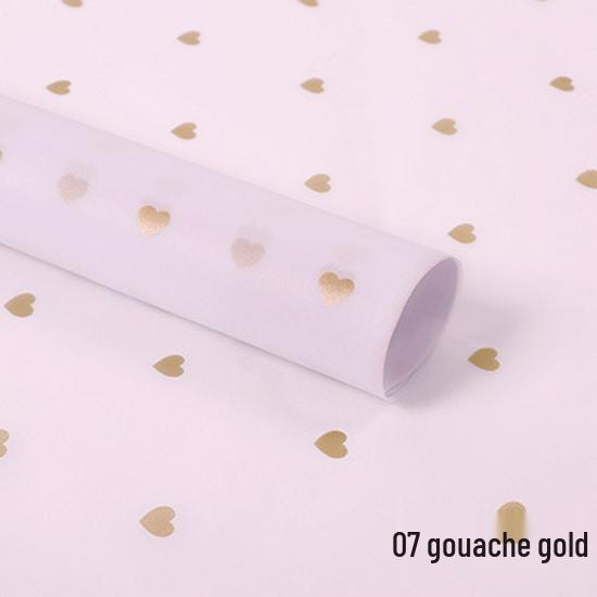 20g Broskyňový papier na balenie kvetov - 28 hárkov, Obdĺžnikový, Pastelové farby, Nevodeodolný