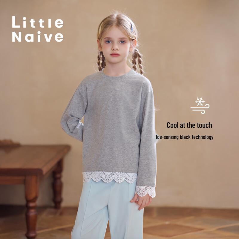 Длиннорубашка с кружевной отделкой для наивных девушек 160