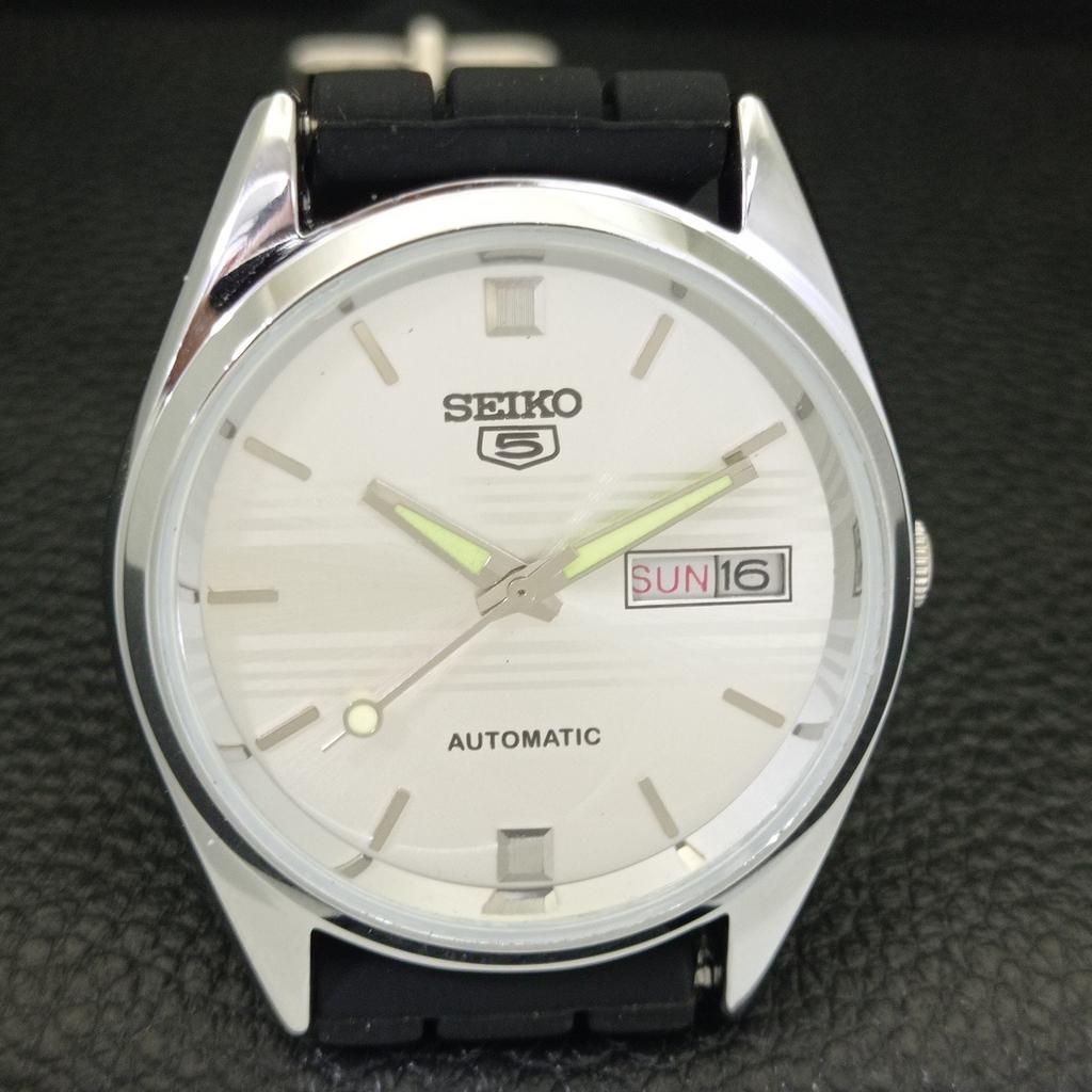 REFURBISHED SEIKO AUTOMATIC 6309A JAPAN MENS VINTAGE SILVER DIAL WATCH a701700-5 R206c-a701700