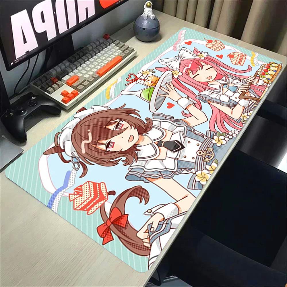Nouveau Tapis de Souris Anime Umamusume Pretty Derby Tapis de Souris Clavier Grand Dessin Animé Mignon Oguri Cap Tapis de Bureau PC Gamer Impression Tapis de Table