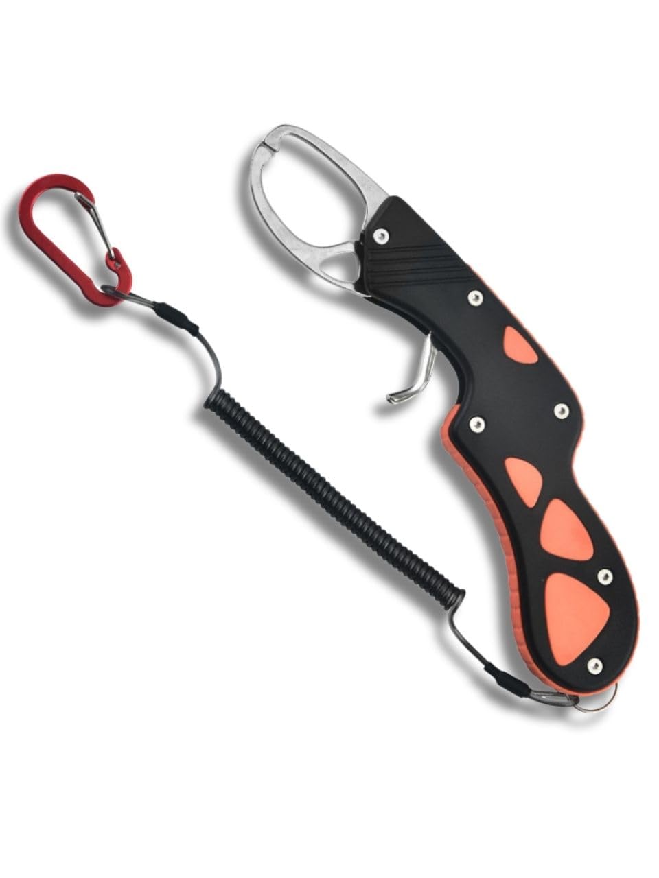 

Fish Grip Catcher, Fish Grab, Fishing, Lightweight, Rust-Resistant, Stainless Steel, Sea Gear, Bass (Black)