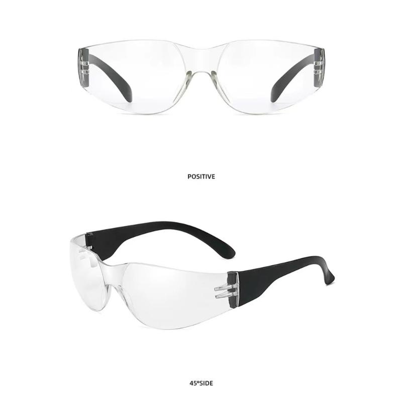 10Pcs Kid Clear Safety Glasses Protective Eyewear Impact Resistant Science Safety Goggles Spectacles Eyewear Enduring