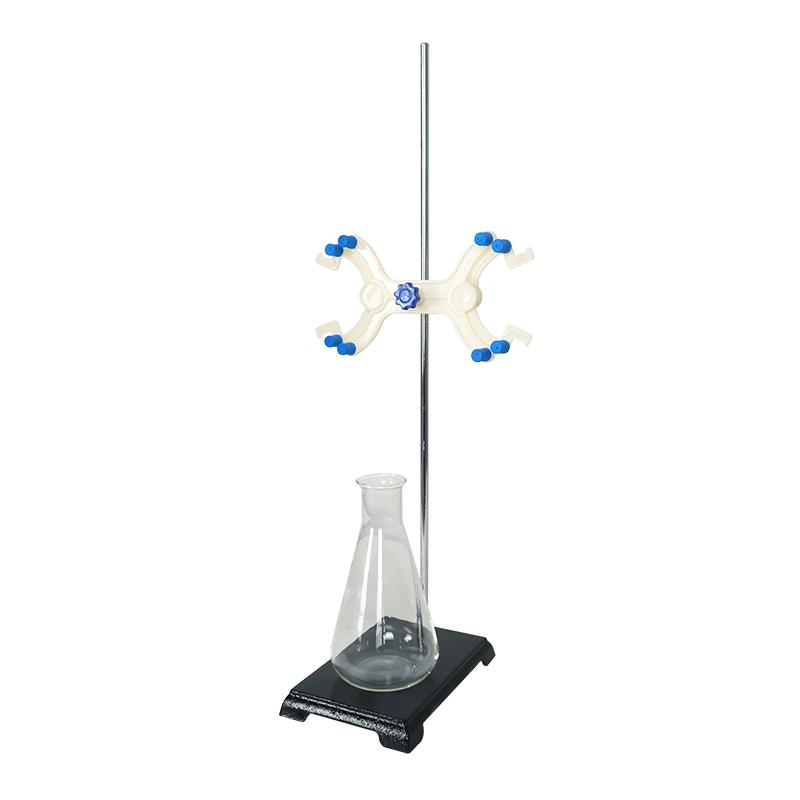 Laboratory Titration Stand Set With Iron Rod & Butterfly Clamp