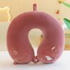 Customizable Cartoon Embroidery U-Shaped Memory Foam Neck Pillow for Travel & Home