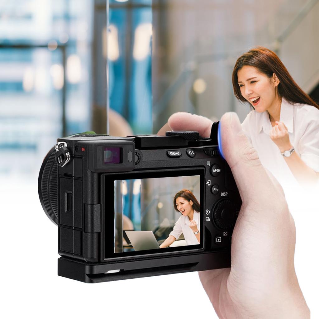 Mâner de sprijin pentru degetul mare cu pată caldă pentru camera A7CR A7CRII, design ergonomic din aliaj de aluminiu