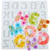Mini Letter Silicone Resin Molds, Epoxy Resin Molds, for Keychain Pendants, Earrings, Jewelry, and Home Decor.