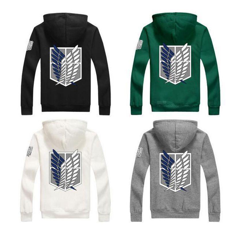 Titan Attack On Shingeki No Kyojin Cosplay Costume Hoodie Jumper Coats Jacket