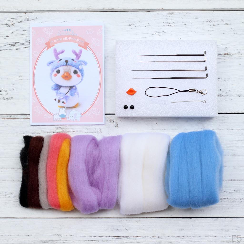 Felting Felted DIY with Instructions Wool, ,Foam Mat