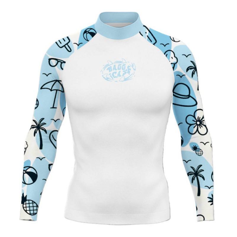UV Protection Long Sleeve Rash Guard Surfing Diving Swimming Men Women Adult Summer Sportswear